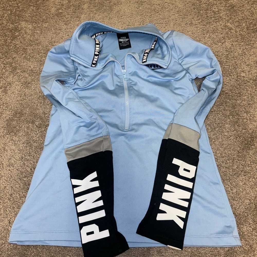 PINK brand long sleeve quarter zip sweater
